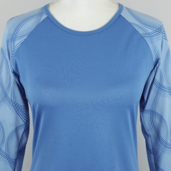 Patagonia Women's Small Blue Crewneck Quick Dry Activewear Long Sleeve Tee - Picture 2 of 7